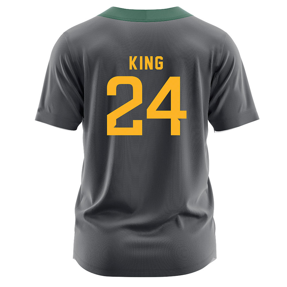 Baylor - NCAA Softball : Jayden King - Dark Grey Jersey-1