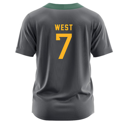 Baylor - NCAA Softball : Kaci West - Dark Grey Jersey-1