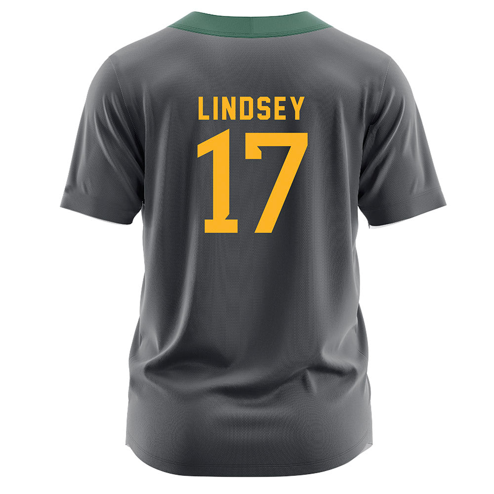 Baylor - NCAA Softball : Georgia Lindsey - Dark Grey Jersey-1