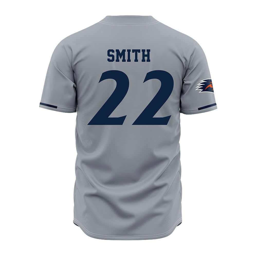 UTSA - NCAA Baseball : Drake Smith - Baseball Jersey Grey