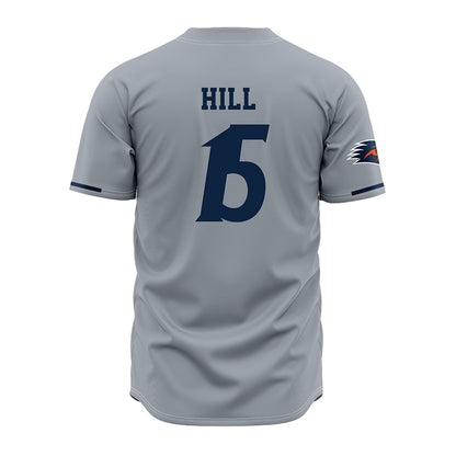 UTSA - NCAA Baseball : Caleb Hill - Baseball Jersey Grey