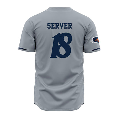 UTSA - NCAA Baseball : Tanner Server - Baseball Jersey Grey