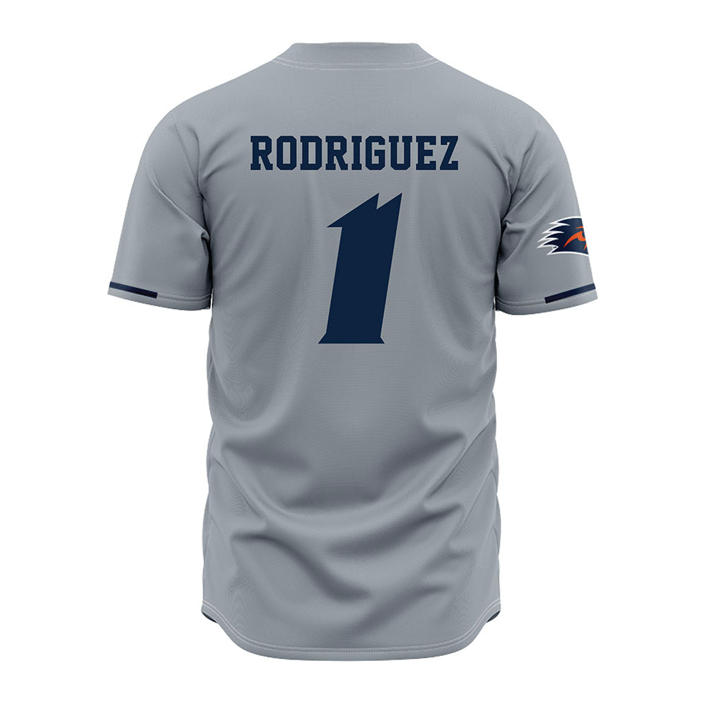 UTSA - NCAA Baseball : Hector Rodriguez - Baseball Jersey Grey