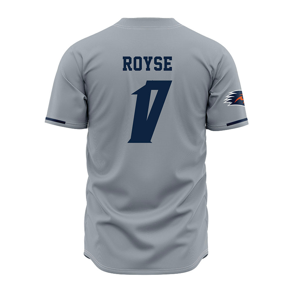 UTSA - NCAA Baseball : Zach Royse - Baseball Jersey Grey