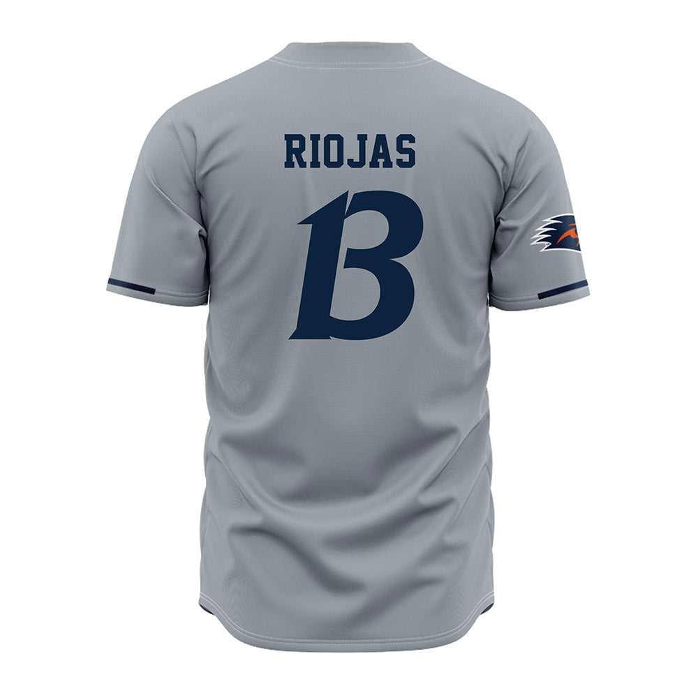 UTSA - NCAA Baseball : Ruger Riojas - Baseball Jersey Grey