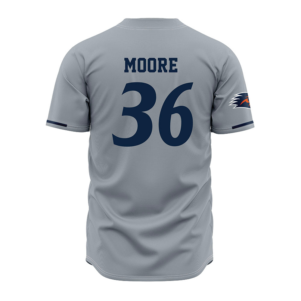 UTSA - NCAA Baseball : Lucas Moore - Baseball Jersey Grey