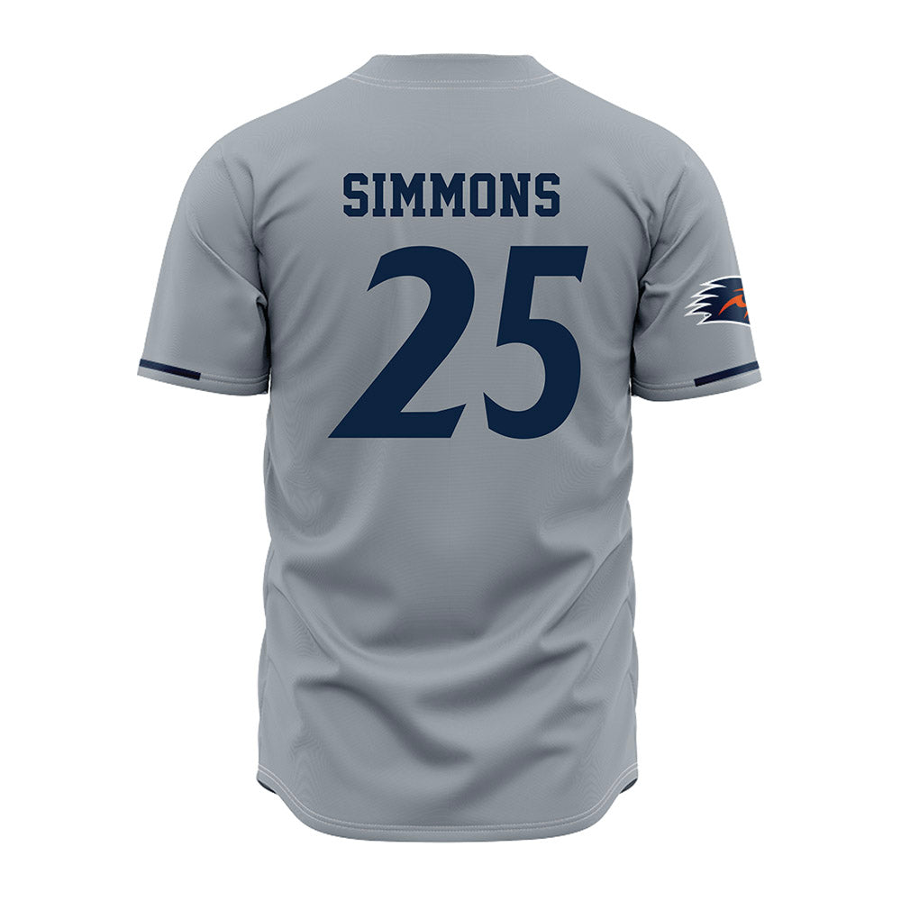 UTSA - NCAA Baseball : Sam Simmons - Grey Jersey-1