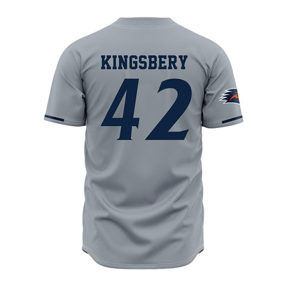 UTSA - NCAA Baseball : Fischer Kingsbery - Baseball Jersey Grey