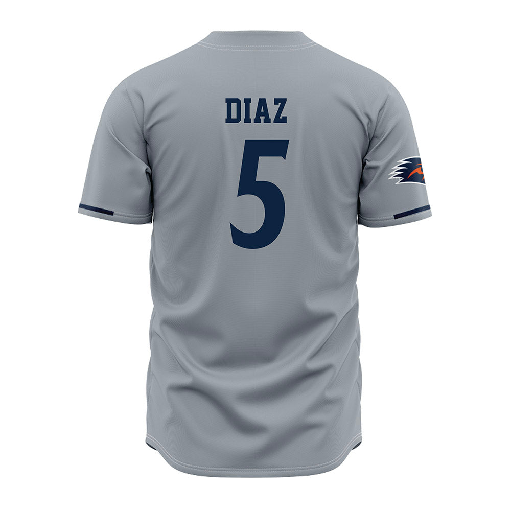 UTSA - NCAA Baseball : Diego Diaz - Grey Jersey-1