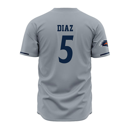 UTSA - NCAA Baseball : Diego Diaz - Grey Jersey-1