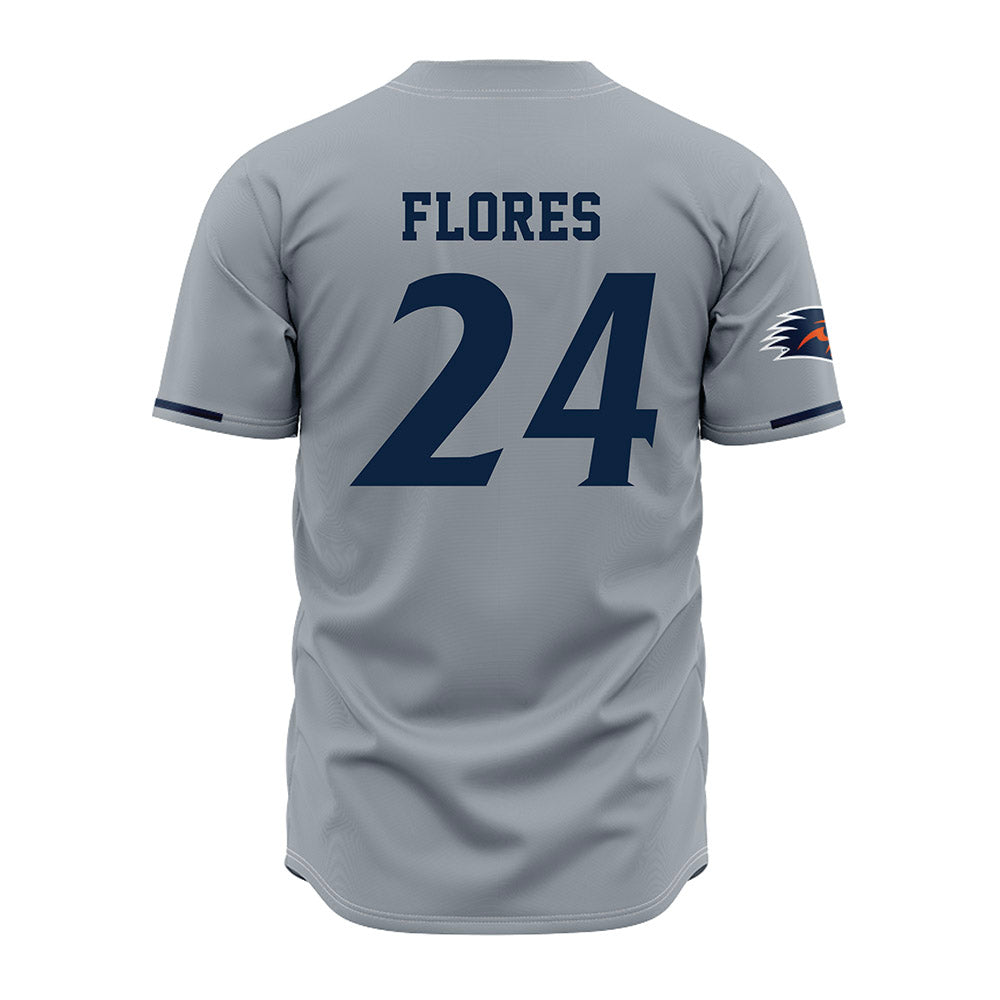 UTSA - NCAA Baseball : Ryan Flores - Grey Jersey-1