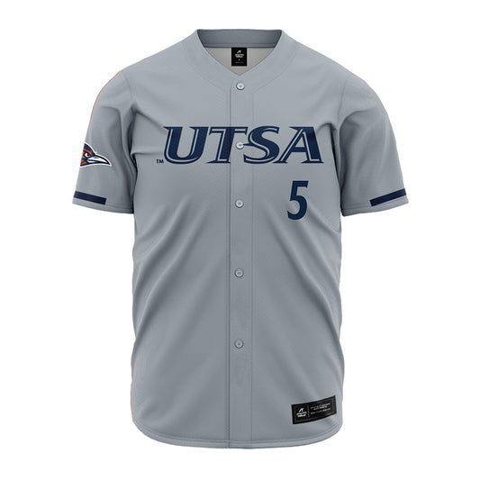 UTSA - NCAA Baseball : Diego Diaz - Grey Jersey-0