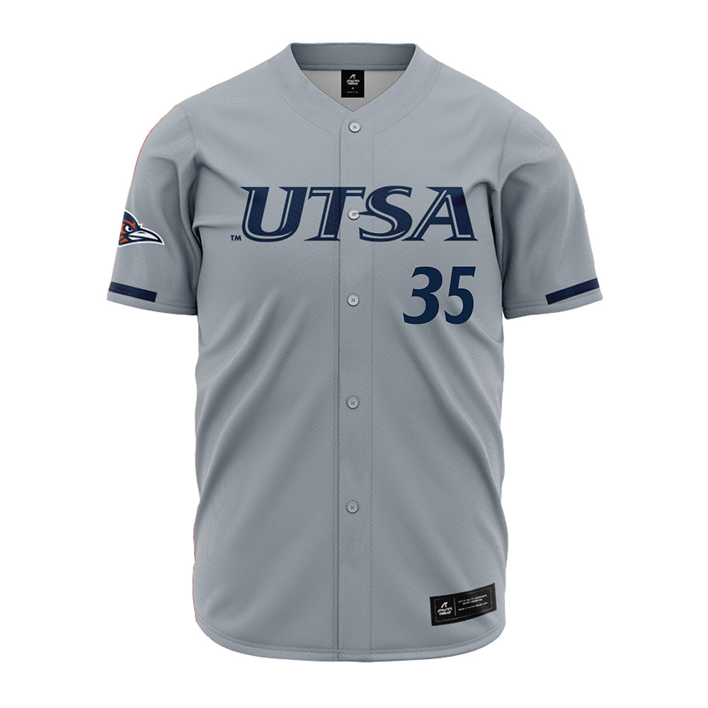 UTSA - NCAA Baseball : Mark Henning - Baseball Jersey Grey