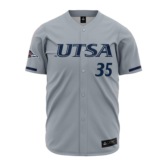 UTSA - NCAA Baseball : Mark Henning - Baseball Jersey Grey