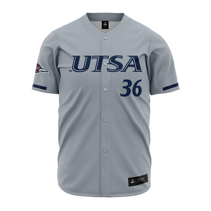 UTSA - NCAA Baseball : Lucas Moore - Baseball Jersey Grey