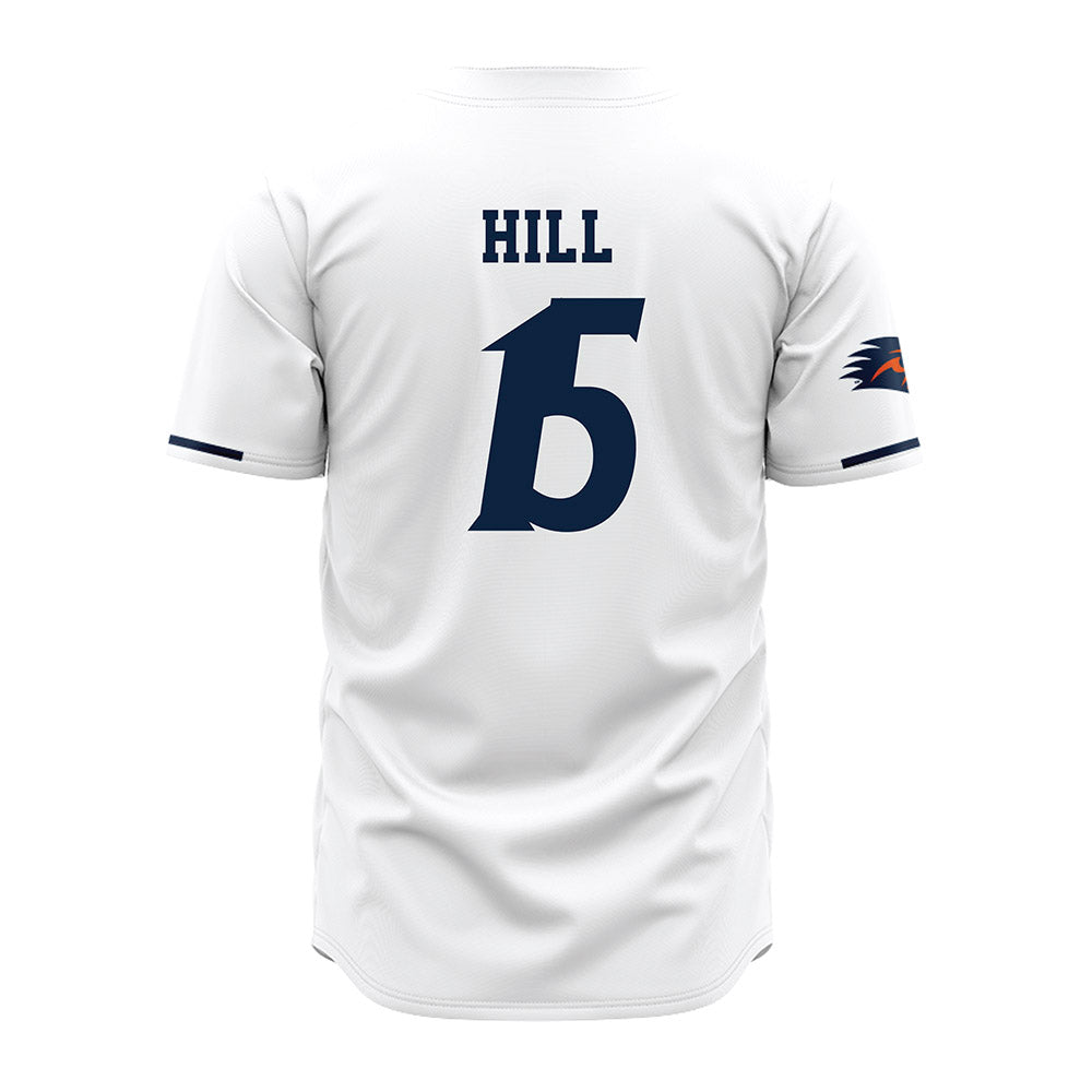 UTSA - NCAA Baseball : Caleb Hill - Baseball Jersey White