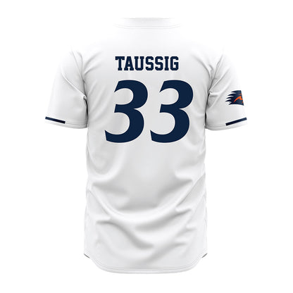 UTSA - NCAA Baseball : James Taussig - Baseball Jersey White