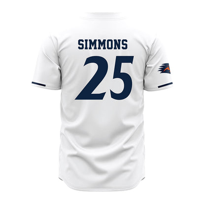 UTSA - NCAA Baseball : Sam Simmons - White Jersey-1