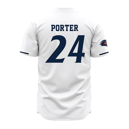 UTSA - NCAA Baseball : Dalton Porter - Baseball Jersey White