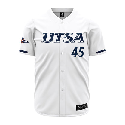 UTSA - NCAA Baseball : Connor Kelley - Baseball Jersey White
