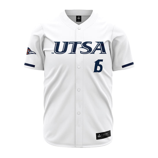 UTSA - NCAA Baseball : Caleb Hill - Baseball Jersey White