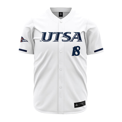UTSA - NCAA Baseball : Tanner Server - Baseball Jersey White