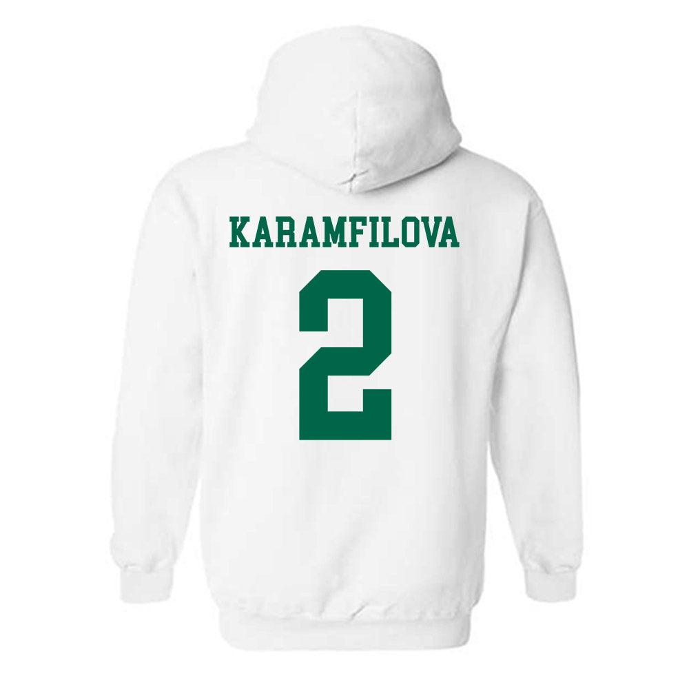 USF - NCAA Women's Basketball : Yana Karamfilova - Classic Shersey Hooded Sweatshirt-1