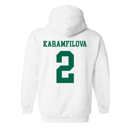 USF - NCAA Women's Basketball : Yana Karamfilova - Classic Shersey Hooded Sweatshirt-1