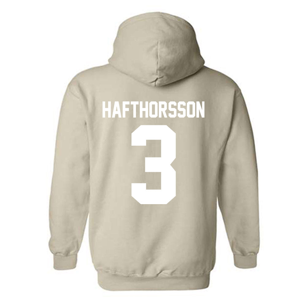  - NCAA Men's Soccer : Dagur Hafthorsson - Classic Shersey Hooded Sweatshirt-1