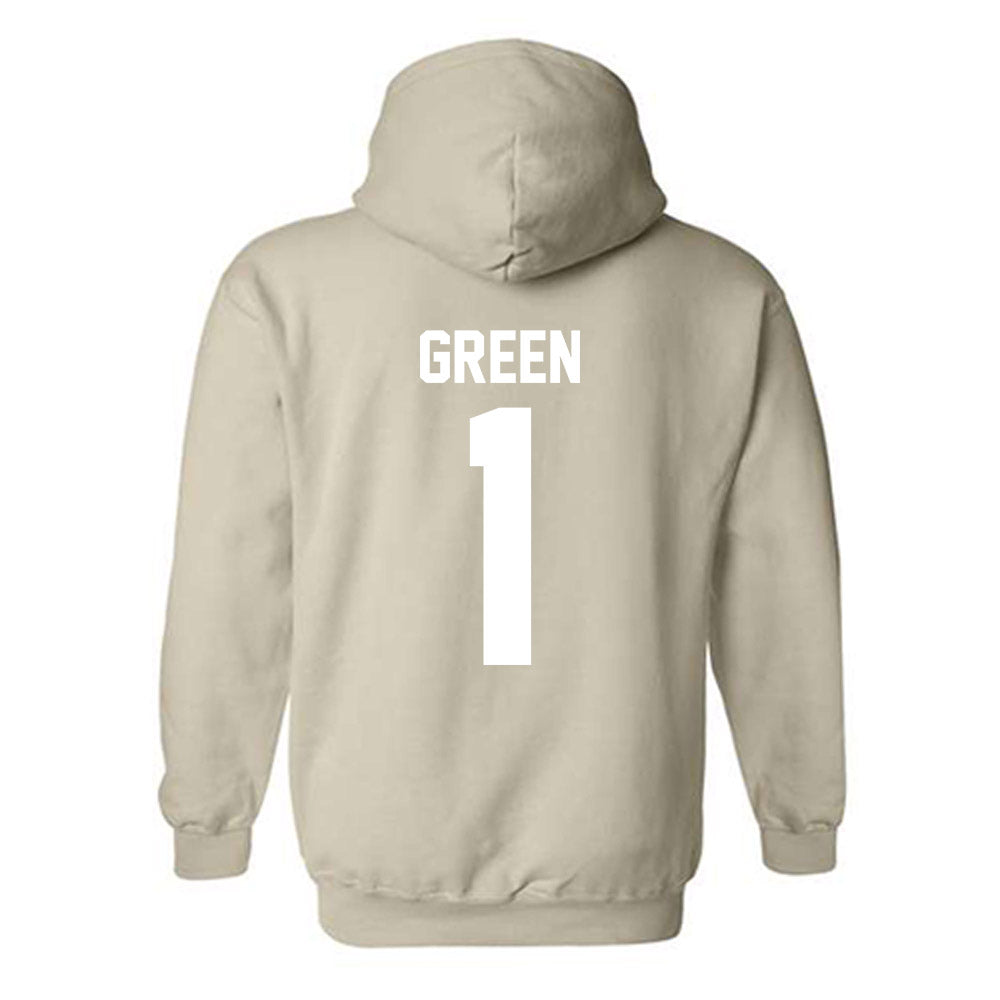 USF - NCAA Men's Basketball : De'Ante Green - Classic Shersey Hooded Sweatshirt