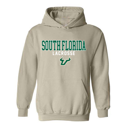 USF - NCAA Women's Lacrosse : Lexi Larsen - Classic Shersey Hooded Sweatshirt-0