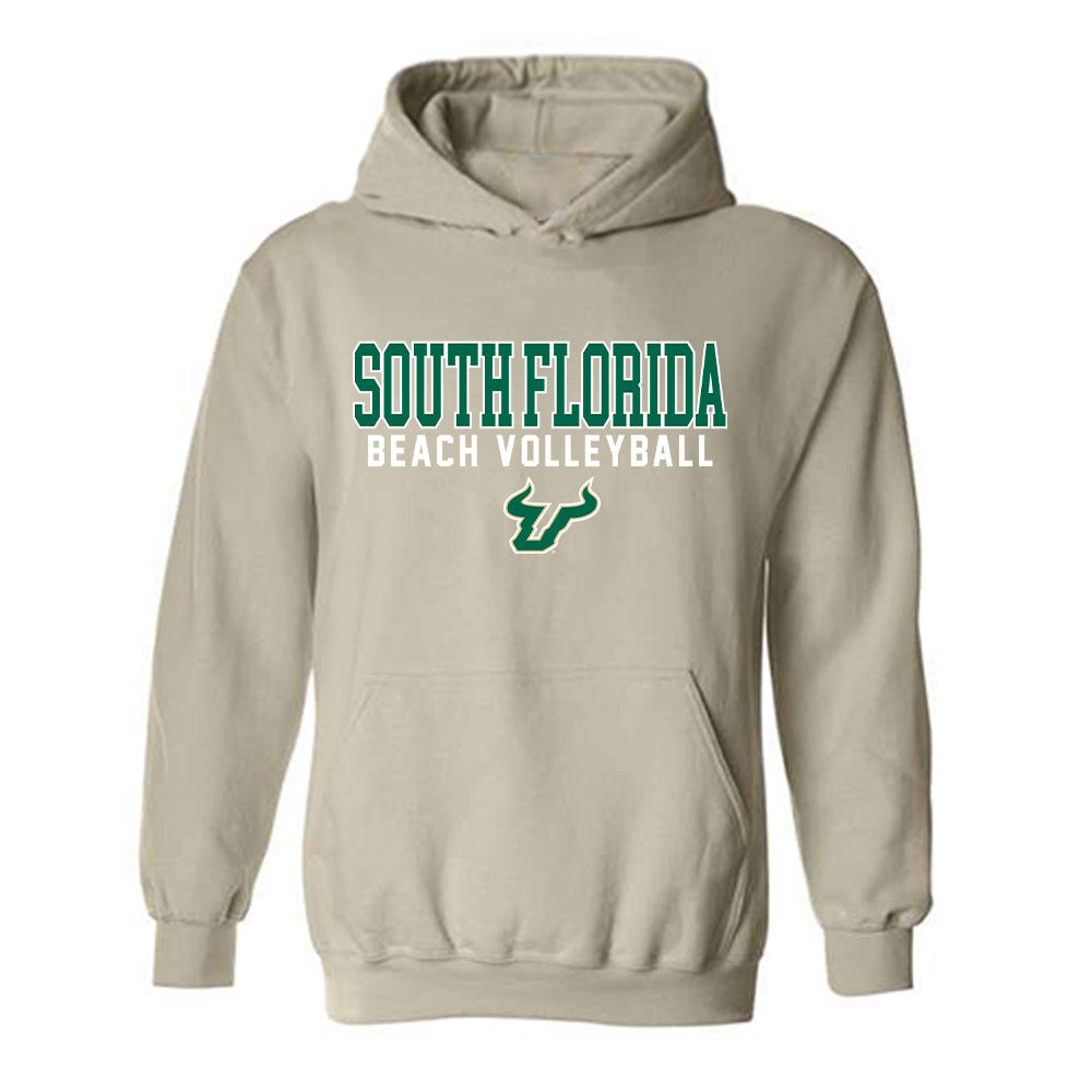 USF - NCAA Beach Volleyball : Sam Crosby - Classic Shersey Hooded Sweatshirt-0