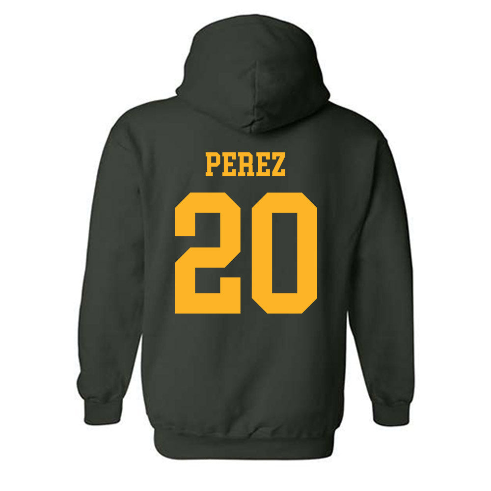 Baylor - NCAA Men's Basketball : Maikcol Perez - Classic Shersey Hooded Sweatshirt-1