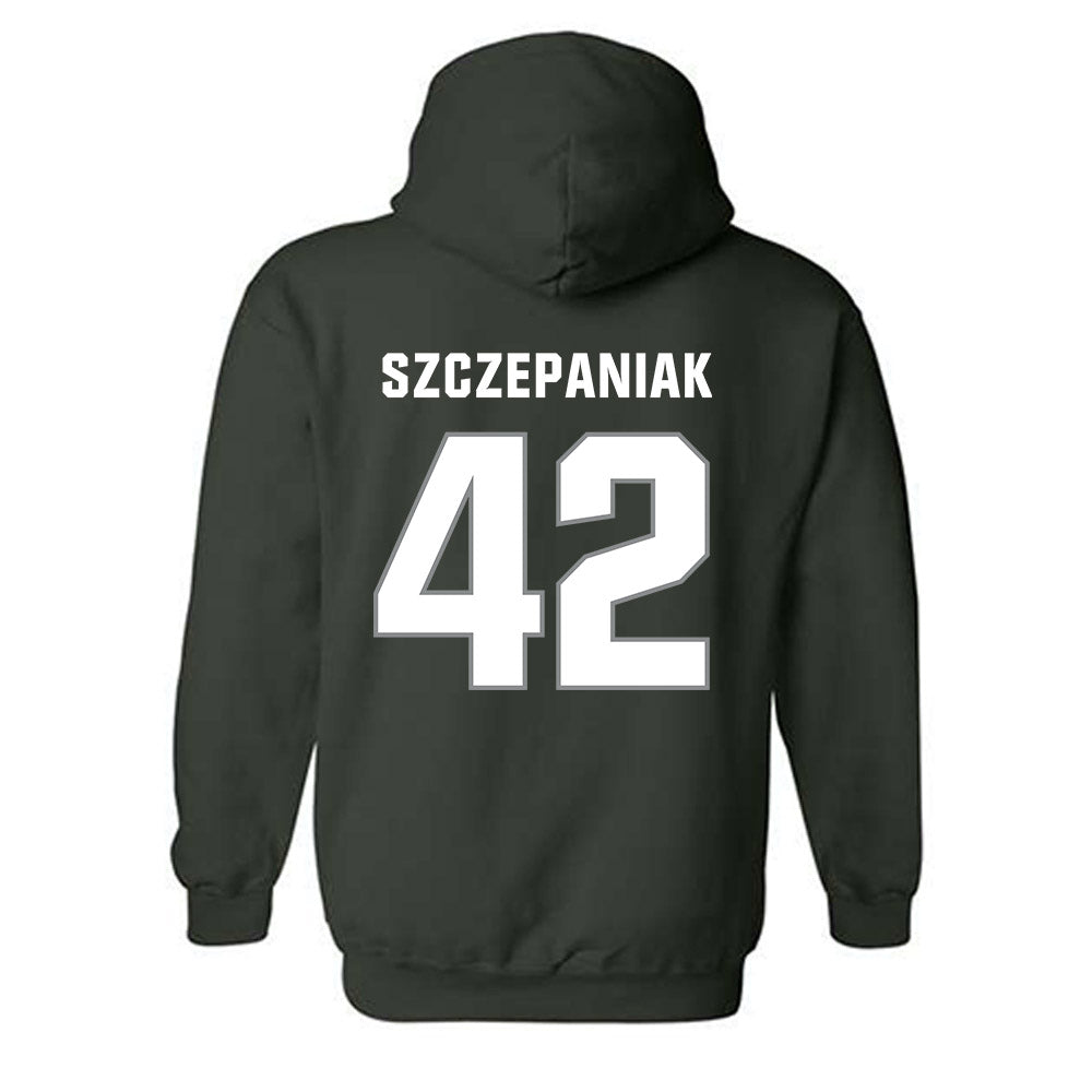 Michigan State - NCAA Baseball : Ryan Szczepaniak - Hooded Sweatshirt Classic Shersey