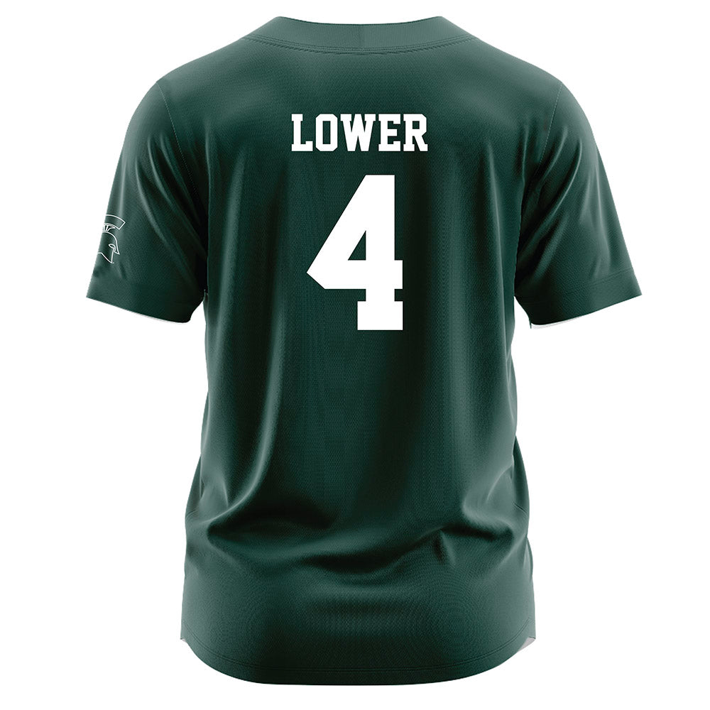 Michigan State - NCAA Softball : Natalie Lower - Green Jersey-1