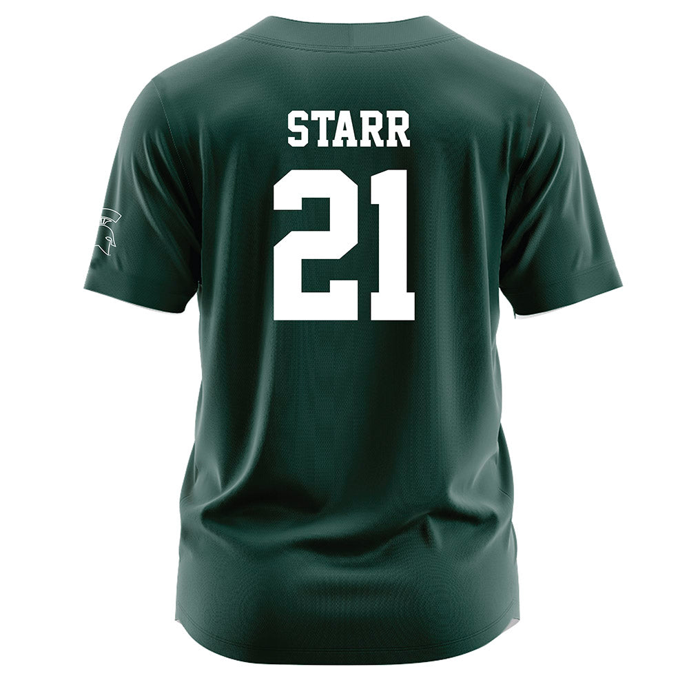 Michigan State - NCAA Softball : Alex Starr - Green Jersey-1