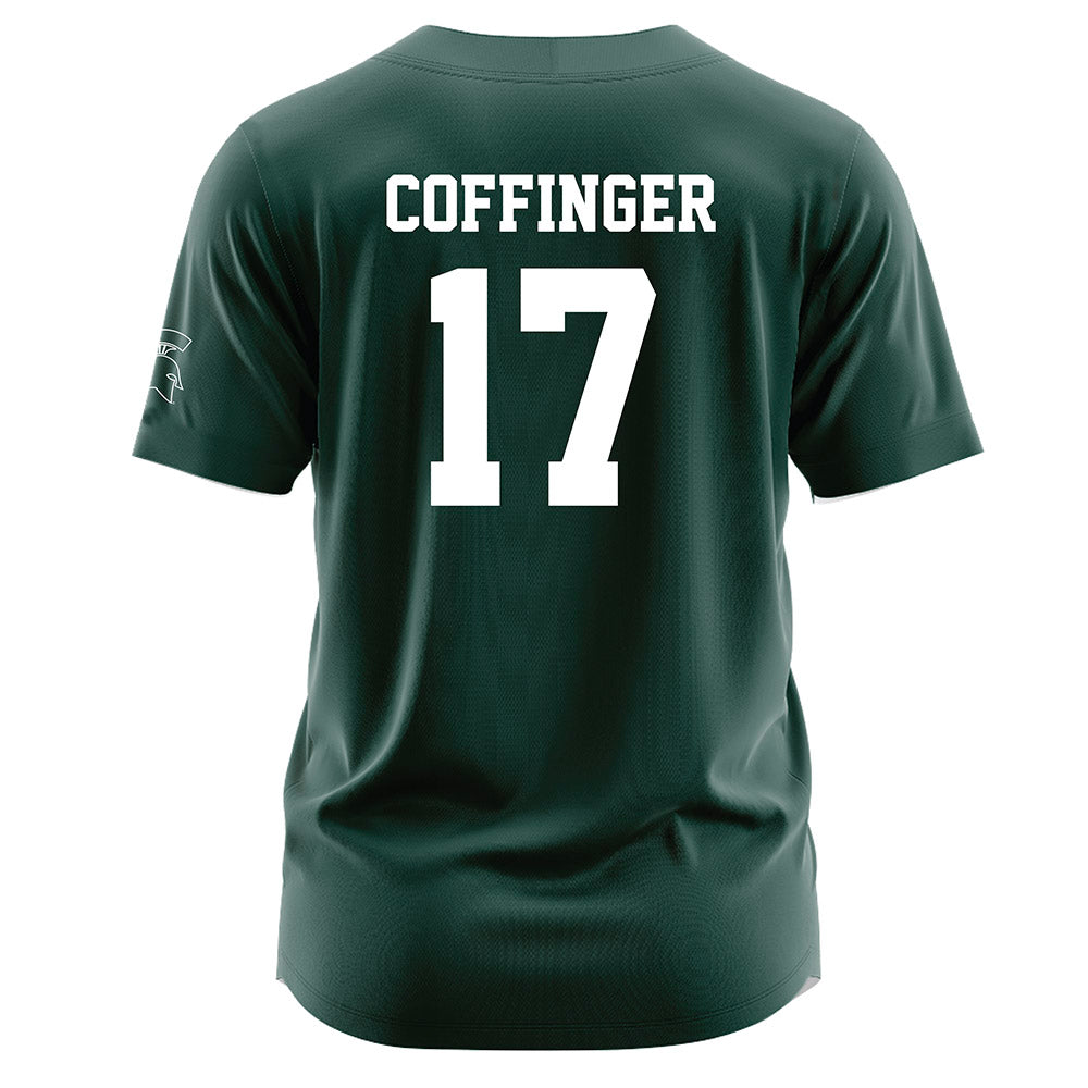 Michigan State - NCAA Softball : Ava Coffinger - Green Jersey-1