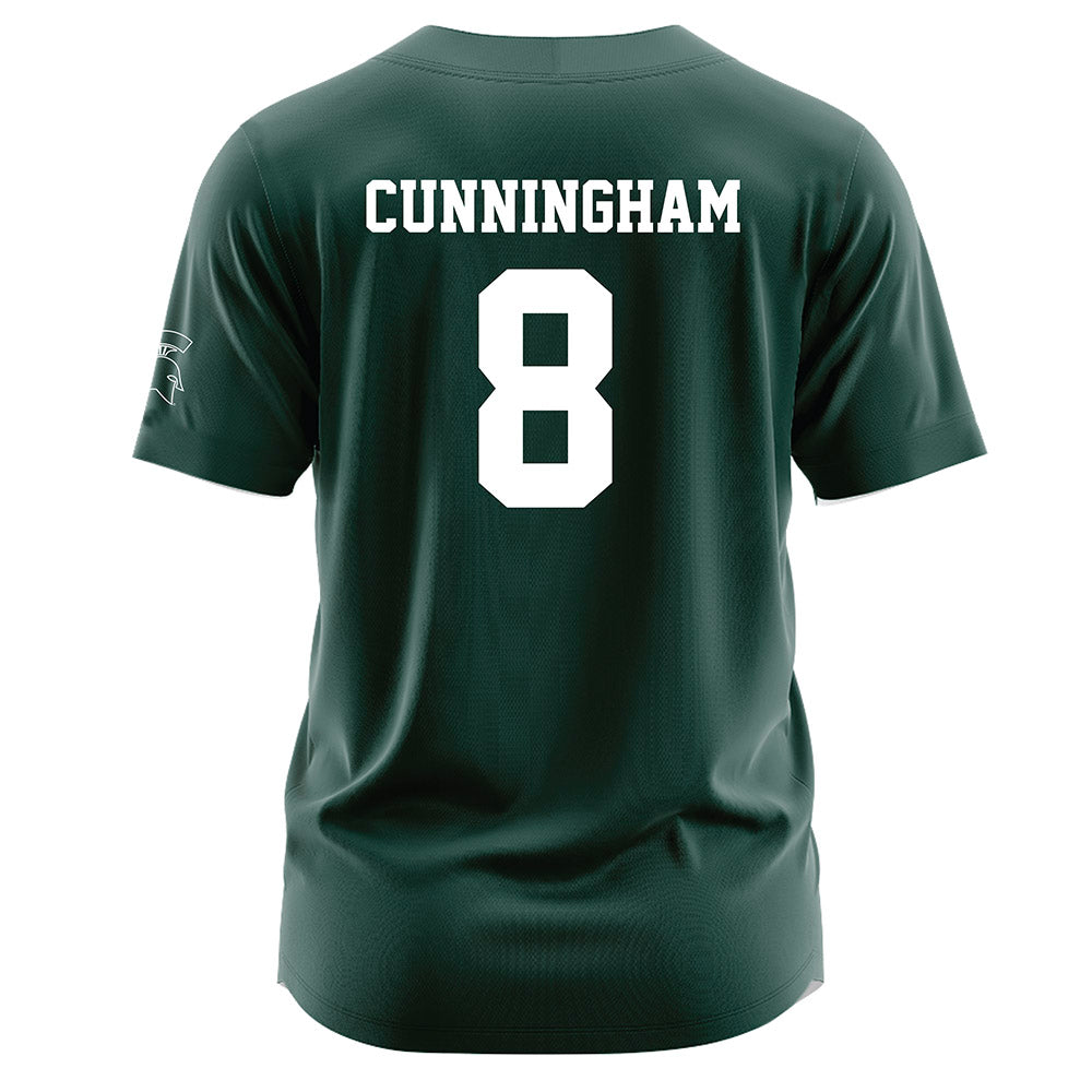 Michigan State - NCAA Softball : Ella Cunningham - Green Jersey-1