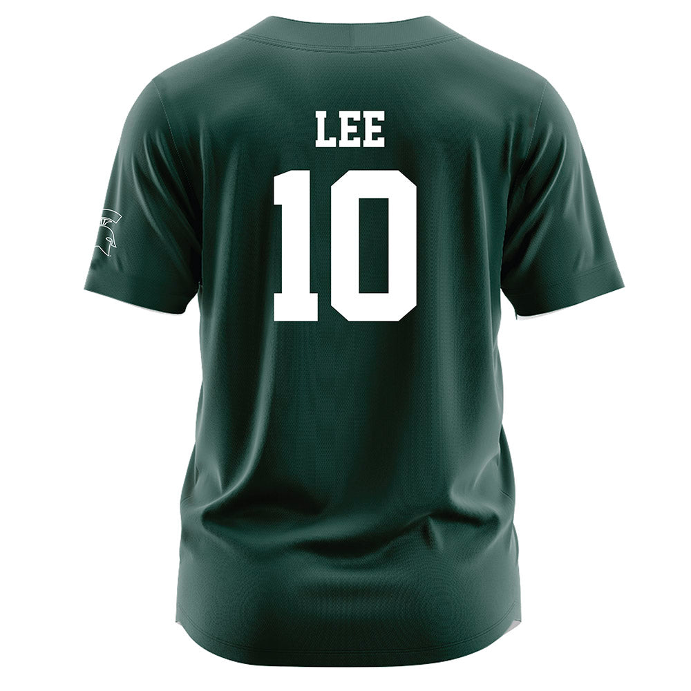 Michigan State - NCAA Softball : Macy Lee - Green Jersey-1