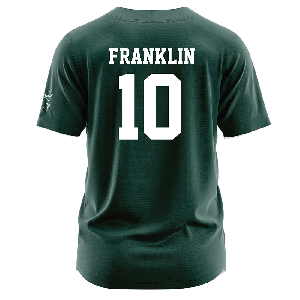 Michigan State - NCAA Softball : Kayla Franklin - Green Jersey-1