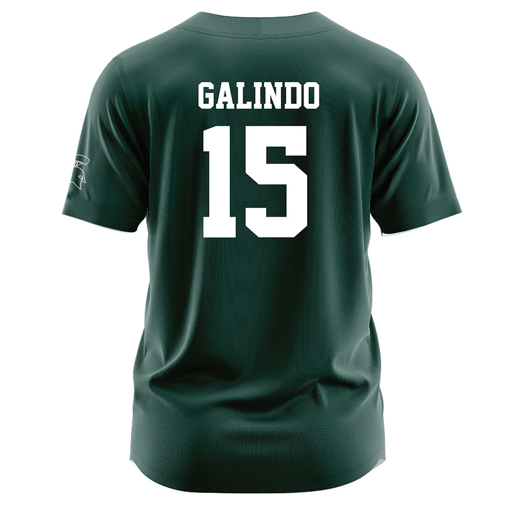 Michigan State - NCAA Softball : Alyssa Galindo - Green Jersey-1