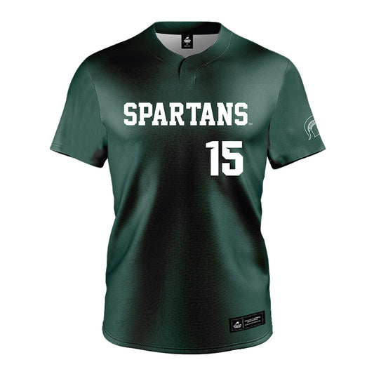 Michigan State - NCAA Softball : Alyssa Galindo - Green Jersey-0