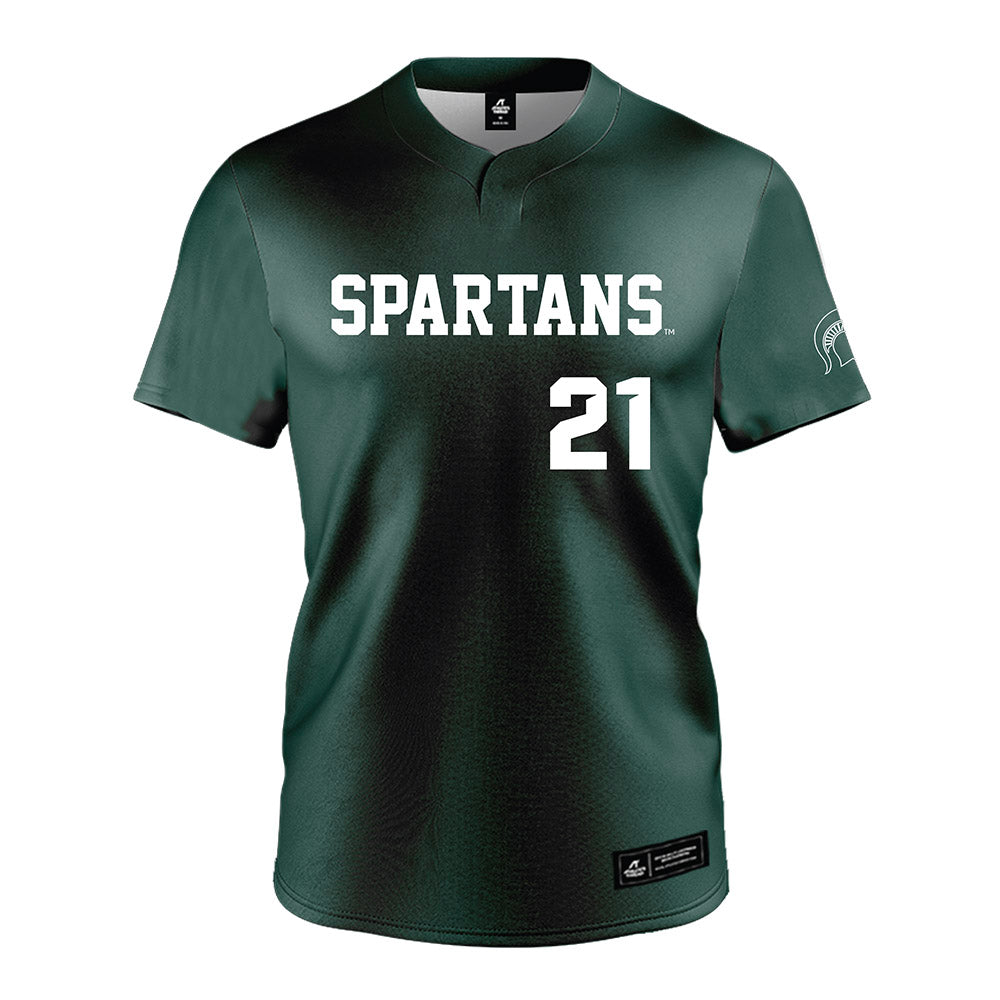 Michigan State - NCAA Softball : Alex Starr - Green Jersey-0