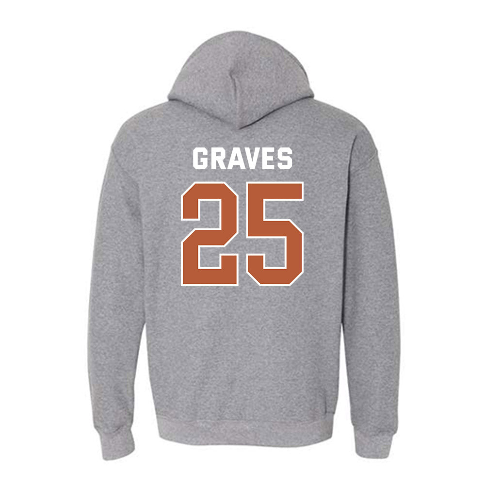 Texas - NCAA Women's Basketball : Sarah Graves - Hooded Sweatshirt Sports Shersey