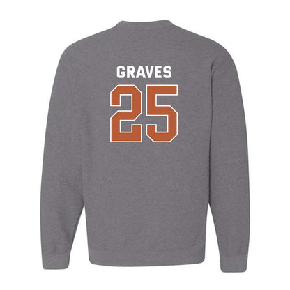 Texas - NCAA Women's Basketball : Sarah Graves - Crewneck Sweatshirt Sports Shersey