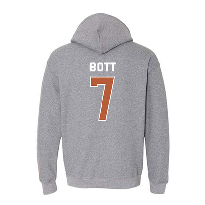 Texas - NCAA Men's Basketball : Cole Bott - Sports Shersey Hooded Sweatshirt-1