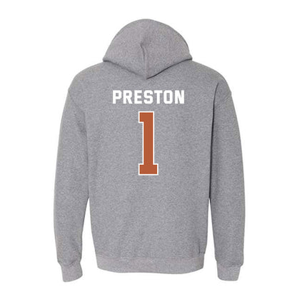 Texas - NCAA Women's Basketball : Bryanna Preston - Sports Shersey Hooded Sweatshirt-1