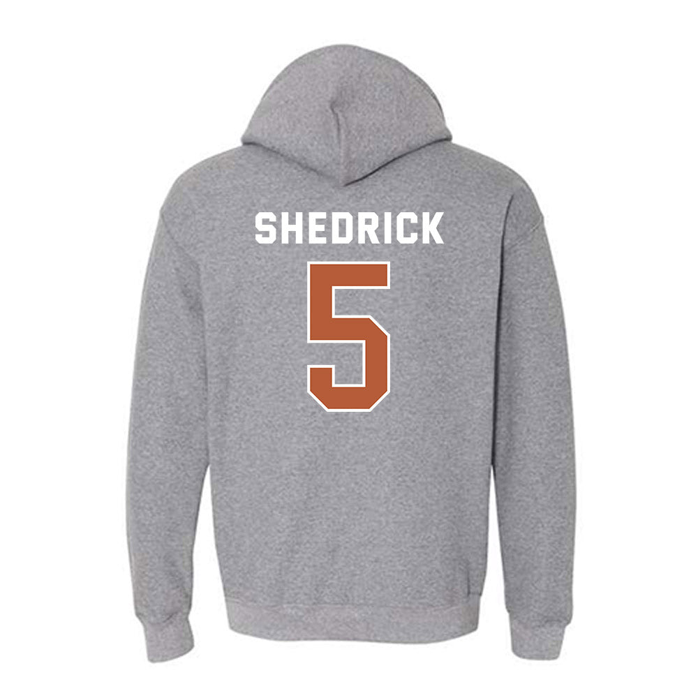 Texas - NCAA Men's Basketball : Kadin Shedrick - Hooded Sweatshirt Sports Shersey