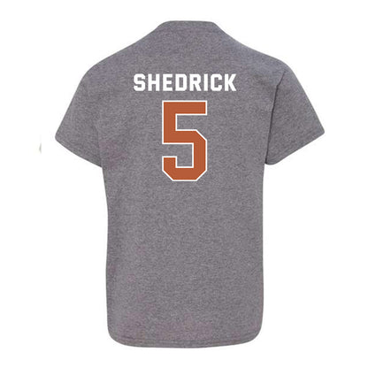 Texas - NCAA Men's Basketball : Kadin Shedrick - Youth T-Shirt Sports Shersey