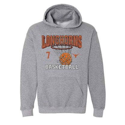 Texas - NCAA Men's Basketball : Cole Bott - Sports Shersey Hooded Sweatshirt-0